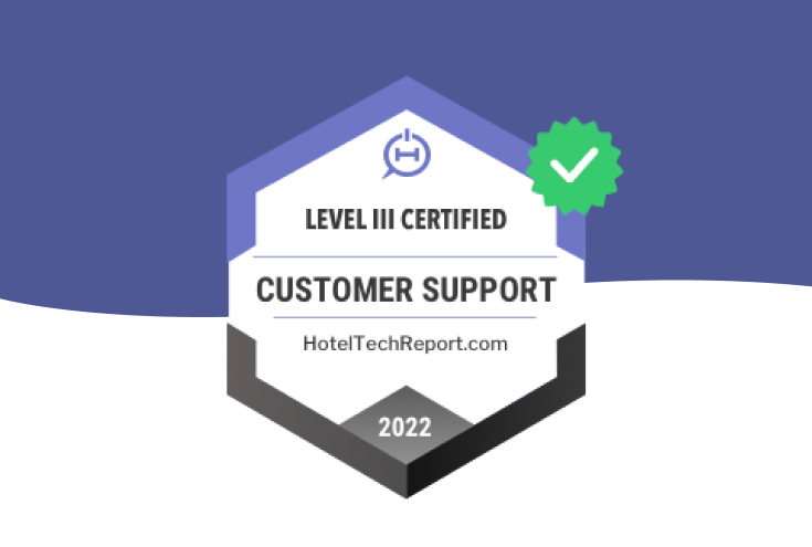 Hotel Tech Report Awards Duve The Level III Global Customer Support Certification for 2022